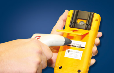 Quick instrument identification with bar code reader